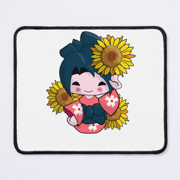 Item preview, kokeshi in a field of sunflowers designed and sold by Altom225.