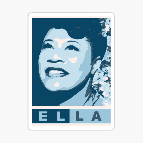 Vista previa del artículo con la obra «Ella Fitzgerald», diseñado y vendido por castorandblue.