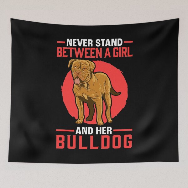 Item preview, Girl with Bulldog Olde English Bulldogge designed and sold by madgrfx.