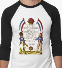 French Revolution Poster Men's Baseball ¾ T-Shirt
