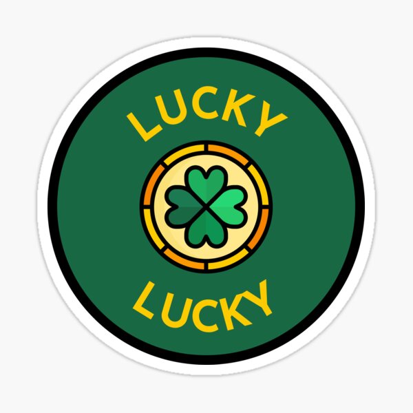 "LUCKY LUCKY Sticker" Sticker by Priri Redbubble