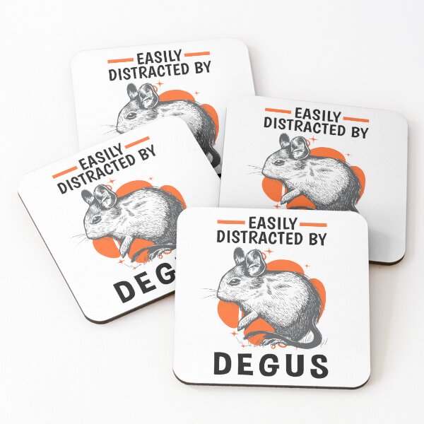 Item preview, Distracted by degus rodent common degu designed and sold by madgrfx.