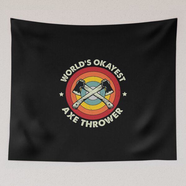 Item preview, Axe Throwing World’s Okayest Axe Thrower Hatchet designed and sold by StrongShirts.