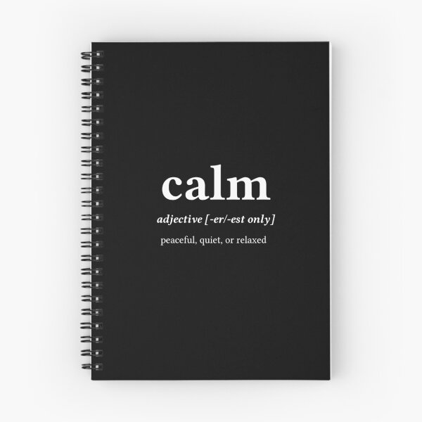 Item preview, Calm Word Definition - Center White Text designed and sold by Word Definitions.