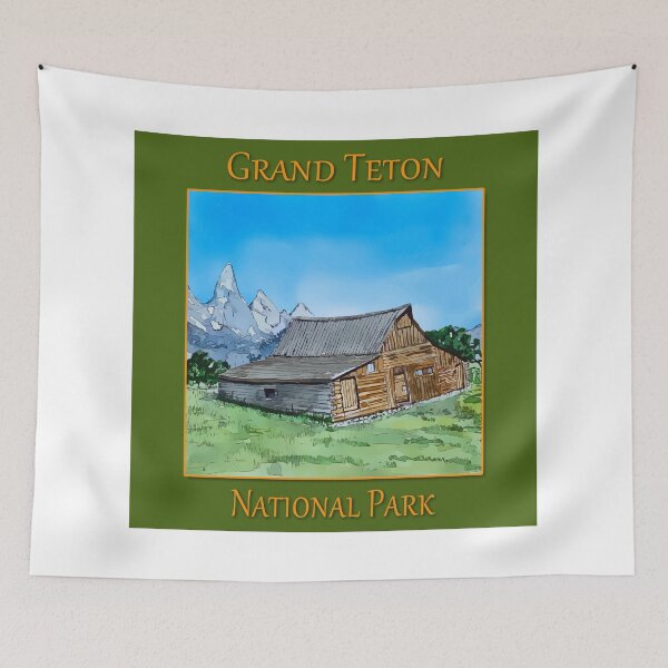 Item preview, Mormon Row barn in Grand Teton National Park - WelshDesigns designed and sold by welshdesigns.