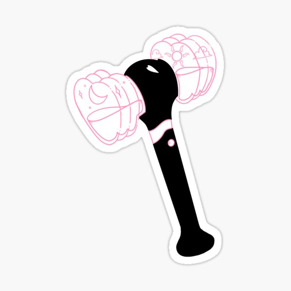 lightstick black pink sticker for sale by bongbongpatt redbubble