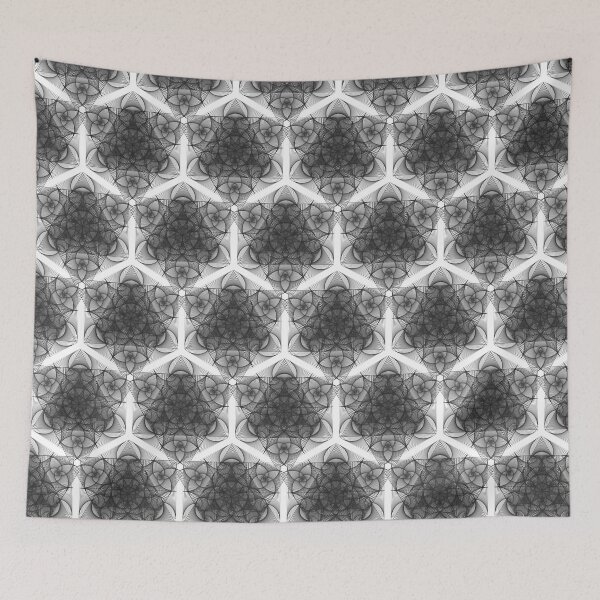 Item preview, Black White Grey Geometric Lace Patterns 3 designed and sold by BilgePaksoylu.