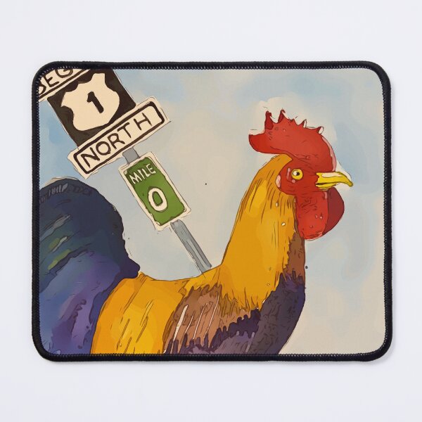 Item preview, Key West Rooster add Mile Marker 0, Florida - WelshDesigns designed and sold by welshdesigns.
