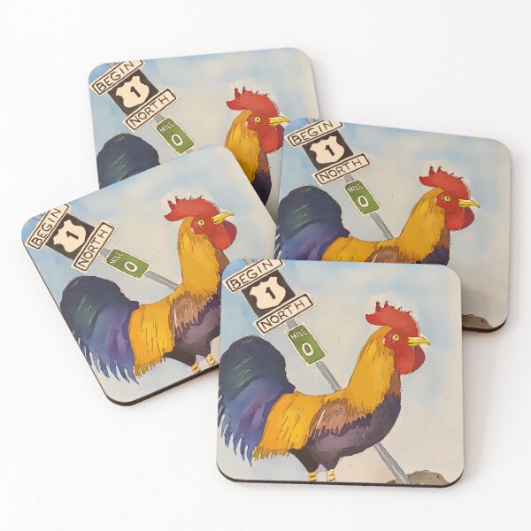 Item preview, Key West Rooster add Mile Marker 0, Florida - WelshDesigns designed and sold by welshdesigns.
