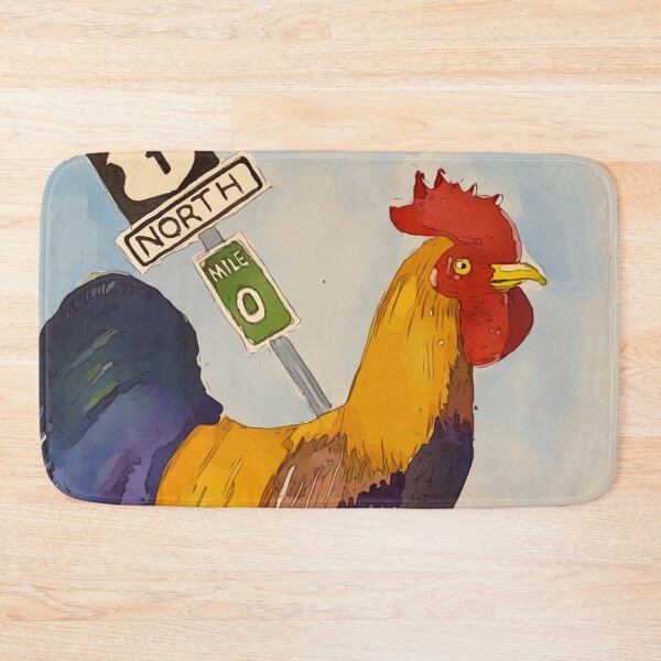 Item preview, Key West Rooster add Mile Marker 0, Florida - WelshDesigns designed and sold by welshdesigns.