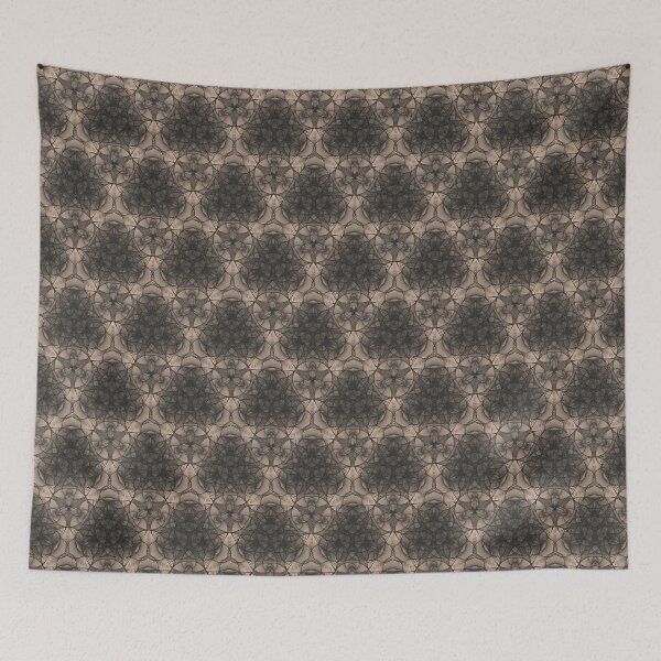 Item preview, Black Beige Geometric Lace Patterns 4 designed and sold by BilgePaksoylu.