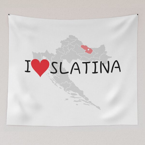 Item preview, "I Love Slatina" designed and sold by MC Art Studio.