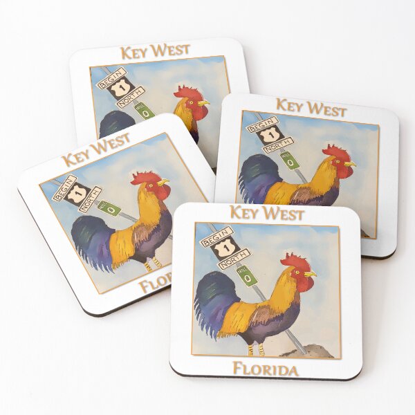 Item preview, Key West Rooster and Mile Marker 0, Florida - WelshDesigns designed and sold by welshdesigns.