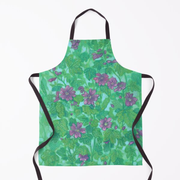 Item preview, Mallow Bloom, Summer Flowers Wildflowers Floral Painting designed and sold by Julia Khoroshikh.