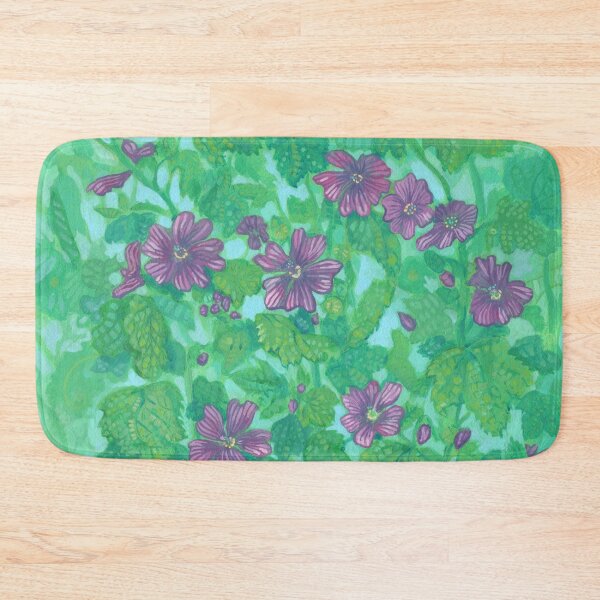 Item preview, Mallow Bloom, Summer Flowers Wildflowers Floral Painting designed and sold by Julia Khoroshikh.