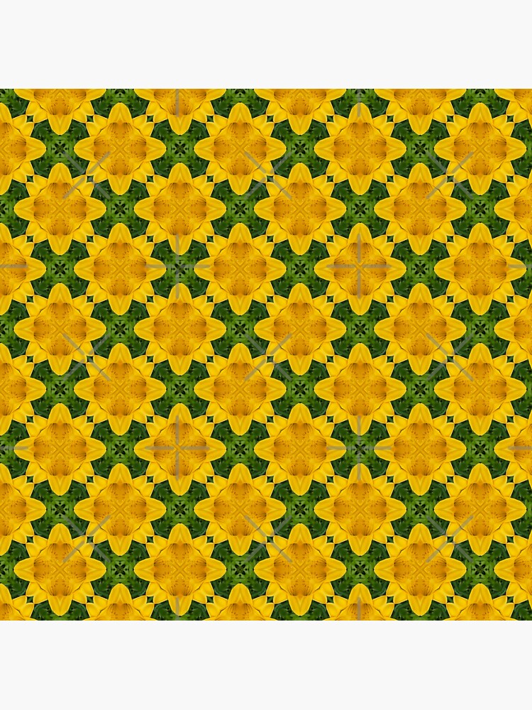 Thumbnail 3 of 3, Sticker, Sunflowers Field kaleidoscopic seamless pattern designed and sold by Penguland.