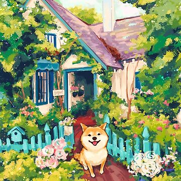 Artwork thumbnail, Cottage Shiba by yogurtpan