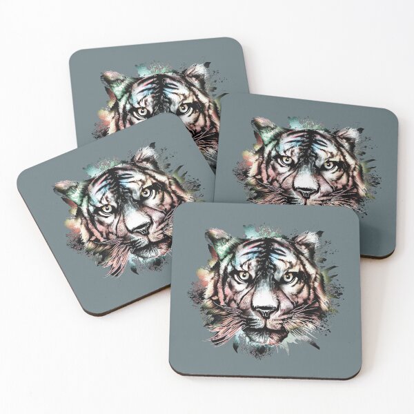 Item preview, Watercolor tiger head designed and sold by SMILE88.