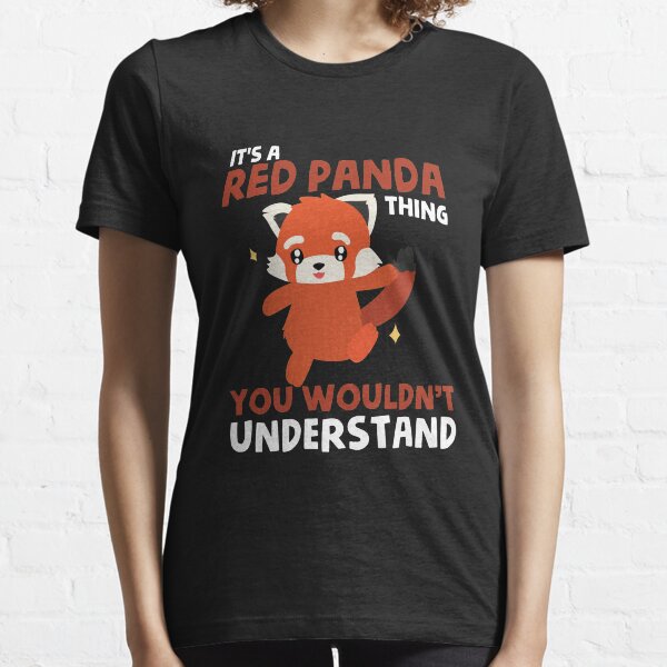 T-shirt rouge de panda - vous ne comprendriez pas T-shirt essentiel