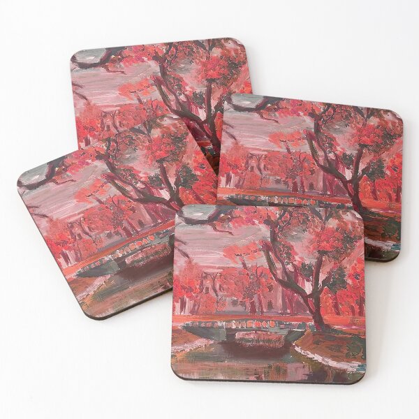 Item preview, Gouache landscape painting "REDRUM" designed and sold by TTG12345.