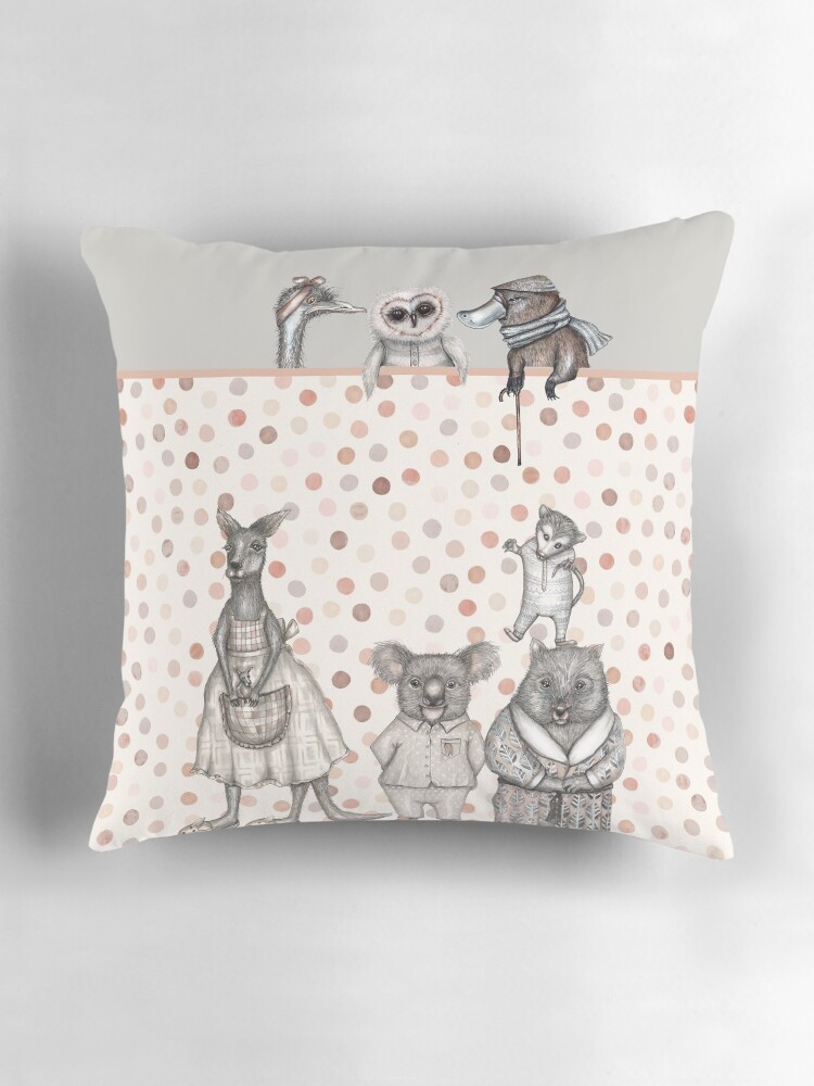 Thumbnail 3 of 4, Pillow, WILD things from Australia designed and sold by dishmoptop.