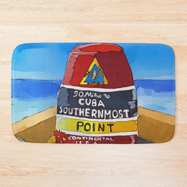 Item preview, The marker that stands at the southernmost point in the US and 90 miles to Cuba in the United States - WelshDesigns designed and sold by welshdesigns.