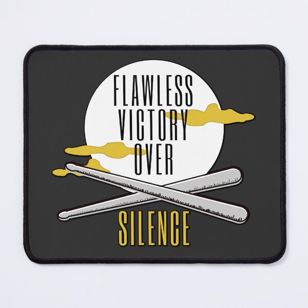 Item preview, Flawless Victory Over Silence - a drummer music vibes designed and sold by MAD-STREETWEAR.