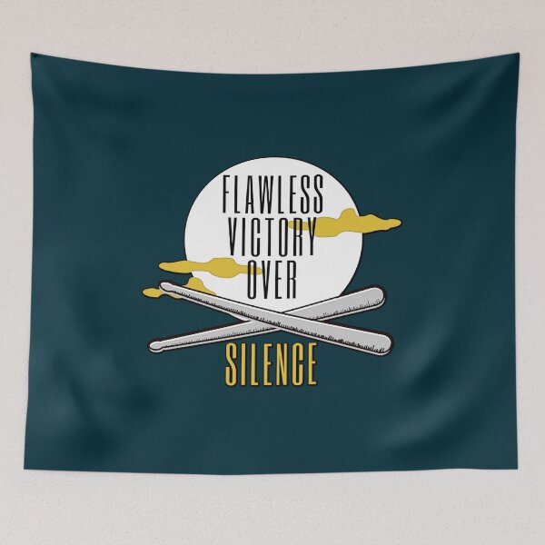 Item preview, Flawless Victory Over Silence - a drummer music vibes designed and sold by MAD-STREETWEAR.
