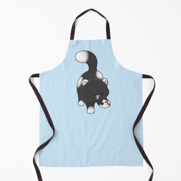 Item preview, Cute black and white kitty designed and sold by MeowMeowsShop.