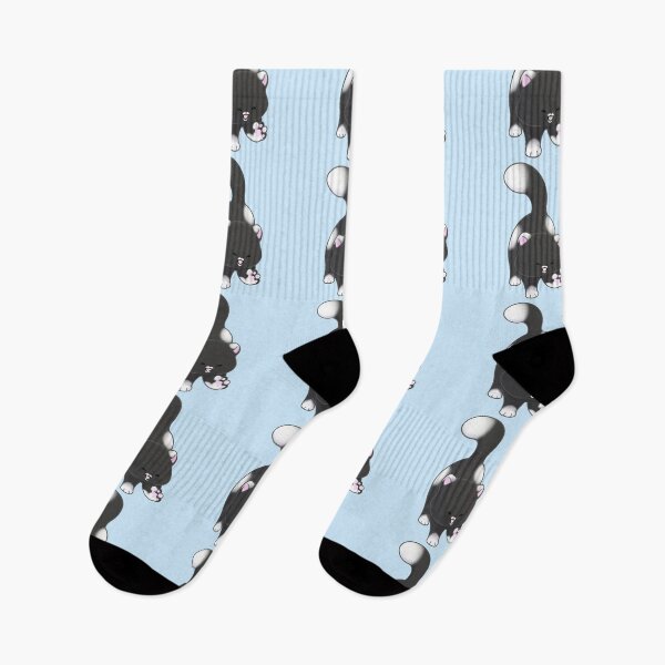 Item preview, Cute black and white kitty designed and sold by MeowMeowsShop.