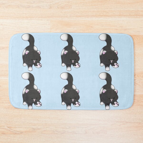 Item preview, Cute black and white kitty designed and sold by MeowMeowsShop.