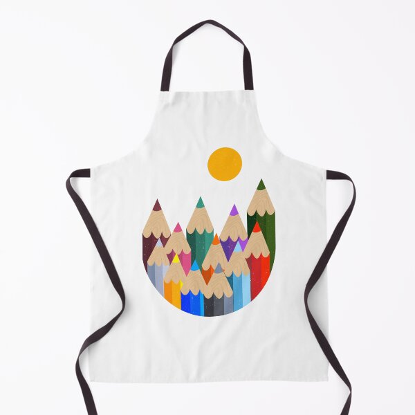 Item preview, illustration of mountain landscape with color pencils designed and sold by Faty-Za.
