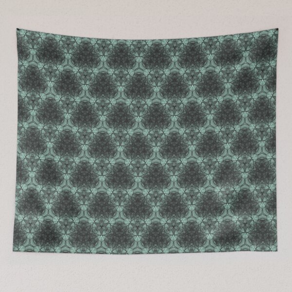 Item preview, Black Green Geometric Lace Patterns 4 designed and sold by BilgePaksoylu.