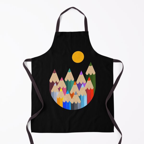 Item preview, illustration of mountain landscape with color pencils designed and sold by Faty-Za.