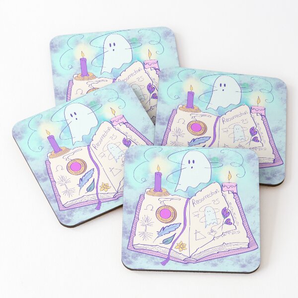 Item preview, Book of Shadows, cute ghost designed and sold by ArtbyPriscilla.