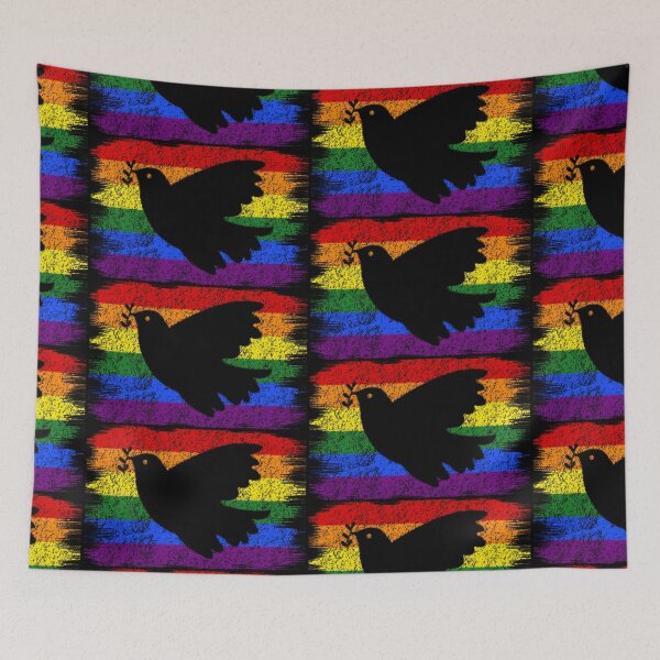 Item preview, Dove of peace Ukraine flag rainbow designed and sold by Milena-.