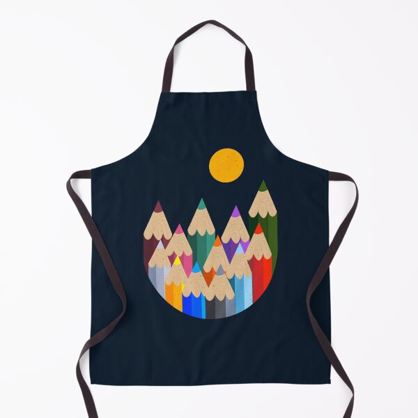 Item preview, illustration of mountain landscape with color pencils designed and sold by Faty-Za.