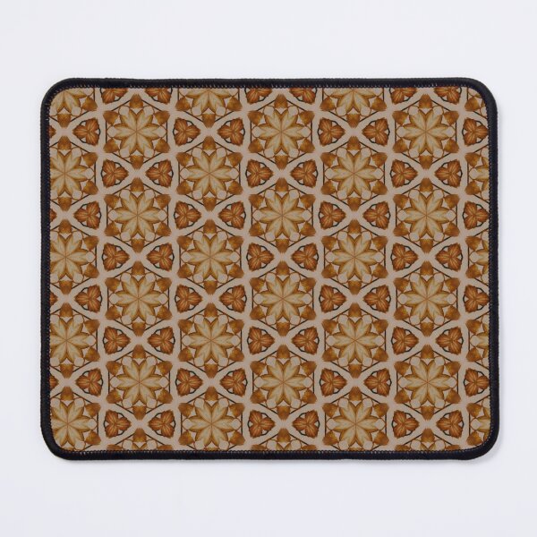 Autumn Leaves kaleidoscopic seamless pattern Mouse Pad
