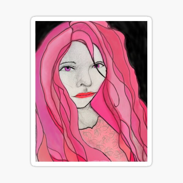 Pink Maple Sticker