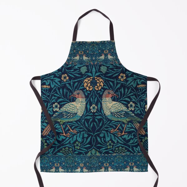 Item preview, WHITE BIRDS IN GOLD RED BLUE LEAVES ,FLOWERS Art Nouveau Floral designed and sold by BulganLumini.