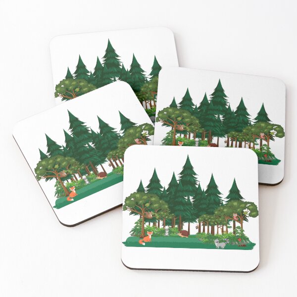 Item preview, Forest animals Trees Wild nature Nature designed and sold by Soulmen.