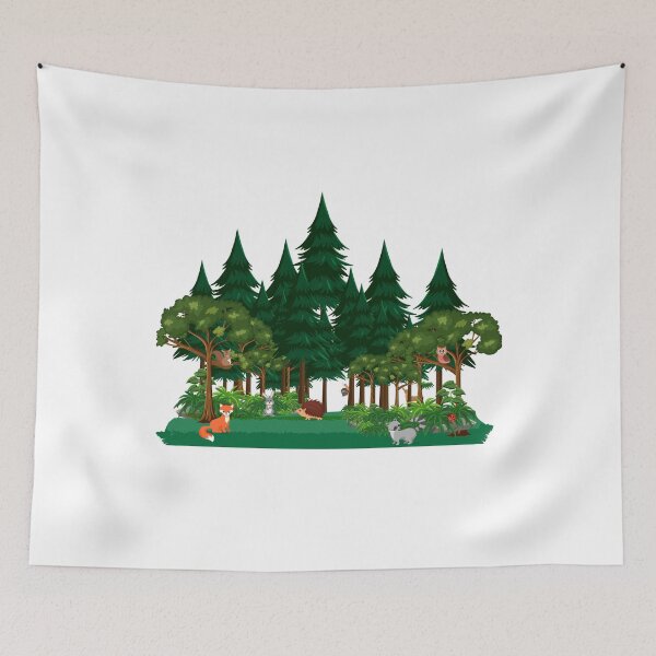 Item preview, Forest animals Trees Wild nature Nature designed and sold by Soulmen.