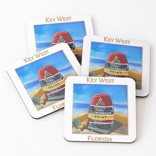 Item preview, The marker that stands at the southernmost point in the US and 90 miles to Cuba in the United States - WelshDesigns designed and sold by welshdesigns.