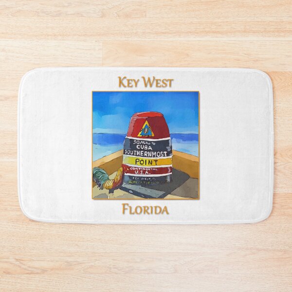 Item preview, The marker that stands at the southernmost point in the US and 90 miles to Cuba in the United States - WelshDesigns designed and sold by welshdesigns.