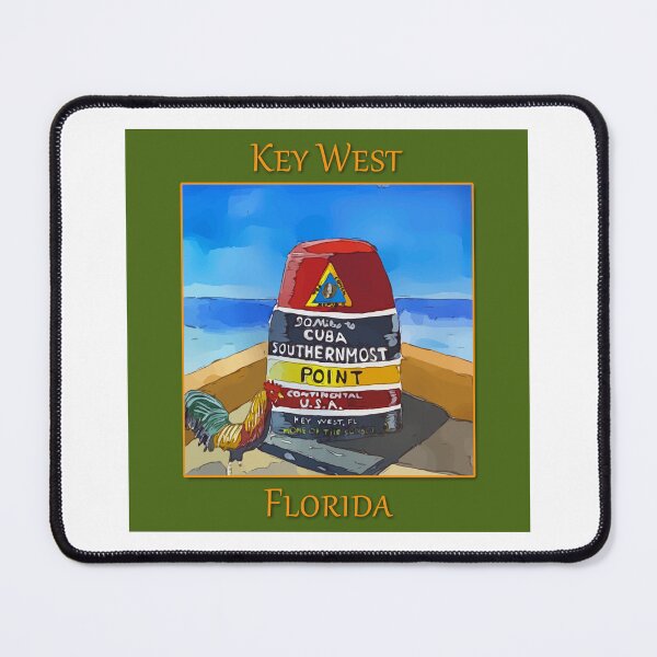 Item preview, The marker that stands at the southernmost point in the US and 90 miles to Cuba in the United States - WelshDesigns designed and sold by welshdesigns.