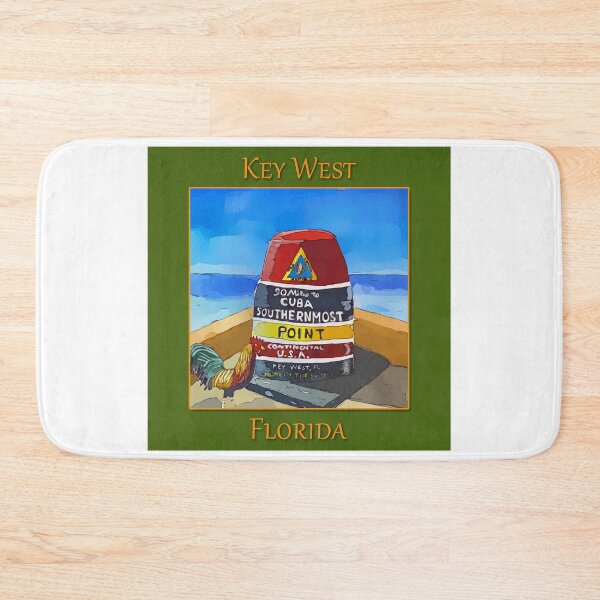 Item preview, The marker that stands at the southernmost point in the US and 90 miles to Cuba in the United States - WelshDesigns designed and sold by welshdesigns.