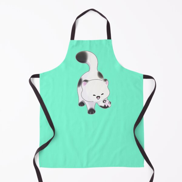 Item preview, Cute white and black kitty designed and sold by MeowMeowsShop.