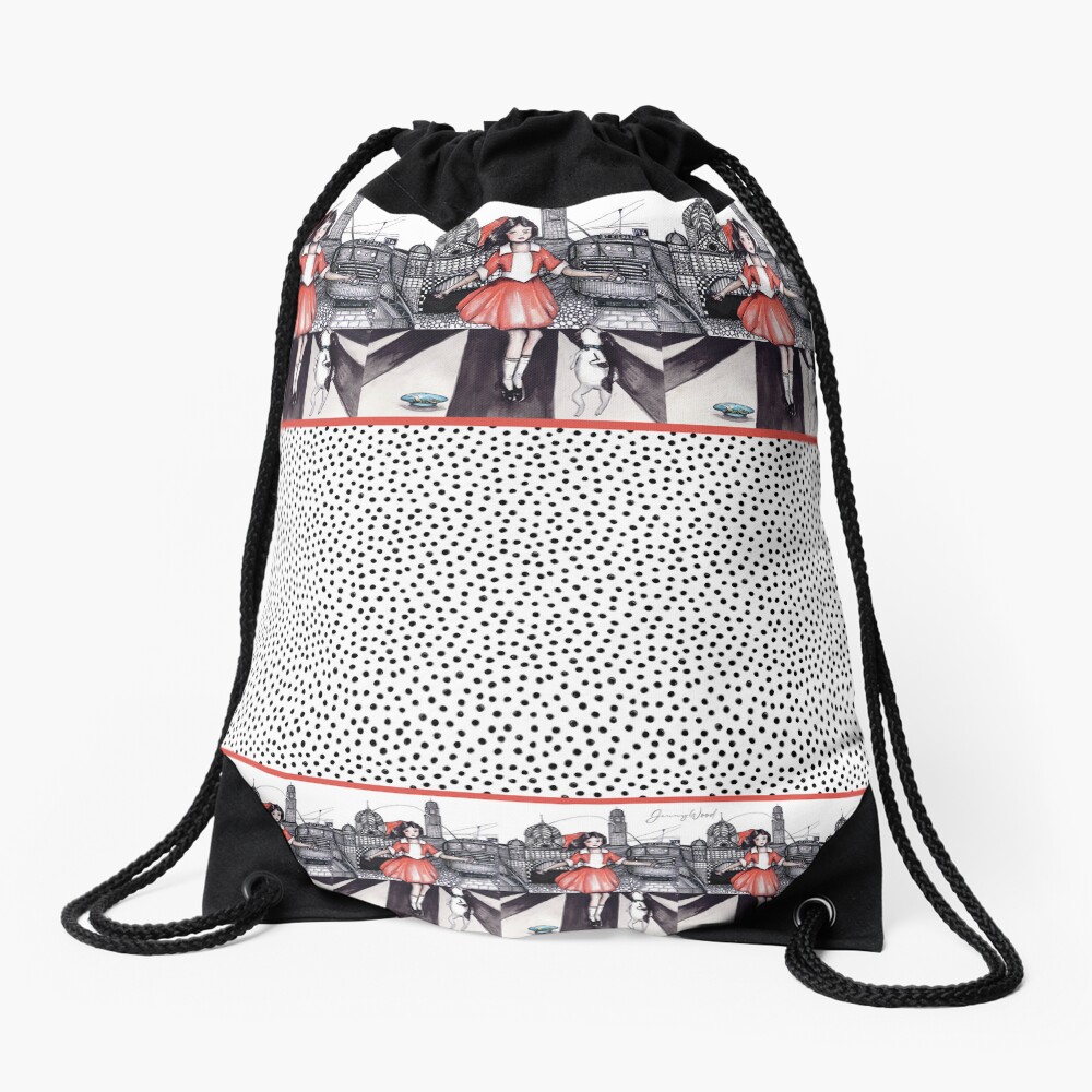 Item preview, Drawstring Bag designed and sold by dishmoptop.