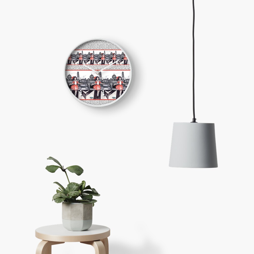Item preview, Clock designed and sold by dishmoptop.