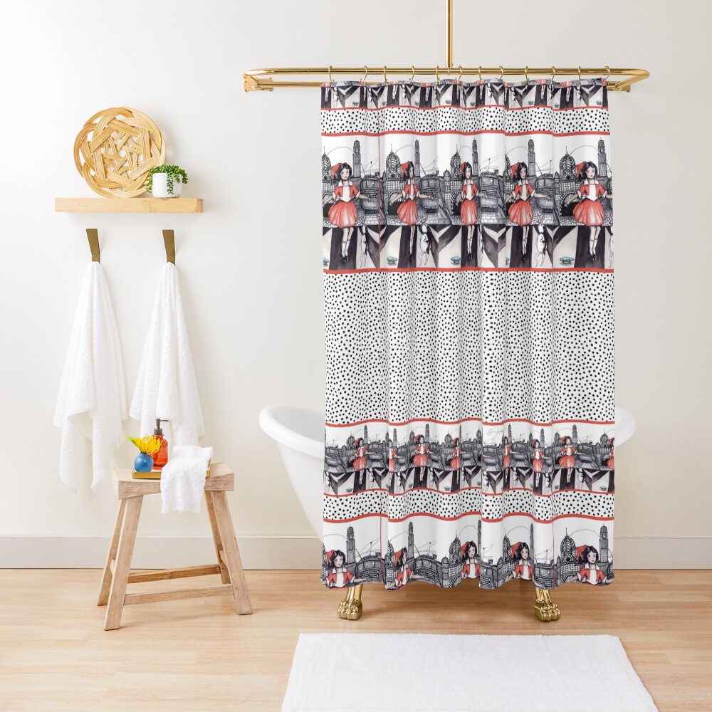 Item preview, Shower Curtain designed and sold by dishmoptop.